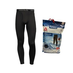 Reebok Men’s Black Performance Underwear Base Layer Pants